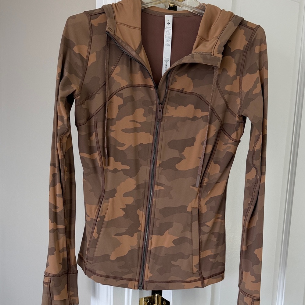 lululemon athletica Camo Full-Zip Hoodie - Brown - Picture 10 of 11